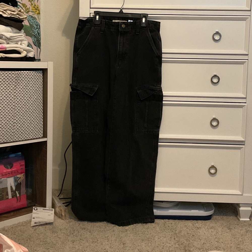 #0449 Black Jeans Size 27 Brans Levi